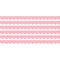 Pastel Pink Scalloped Border Trim, 35 Feet Per Pack, 6 Packs